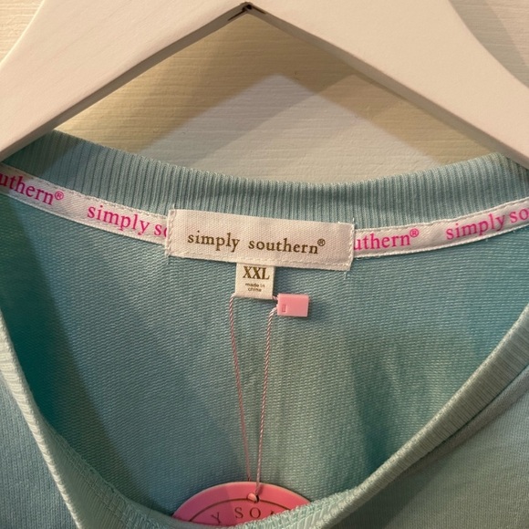 Simply Southern Aqua Sweatshirt - Picture 2 of 3